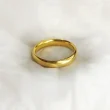 96.5% Gold ring traditional court wedding band ring wide 4 MM.- GR965-1-4MM