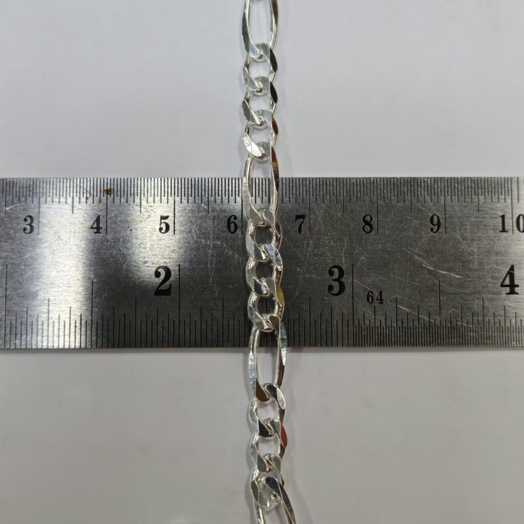 สร้อยคอเงินแท้ ลายฟิกาโร่ อิตาลี 5.5มิล 24นิ้ว 23.7กรัม