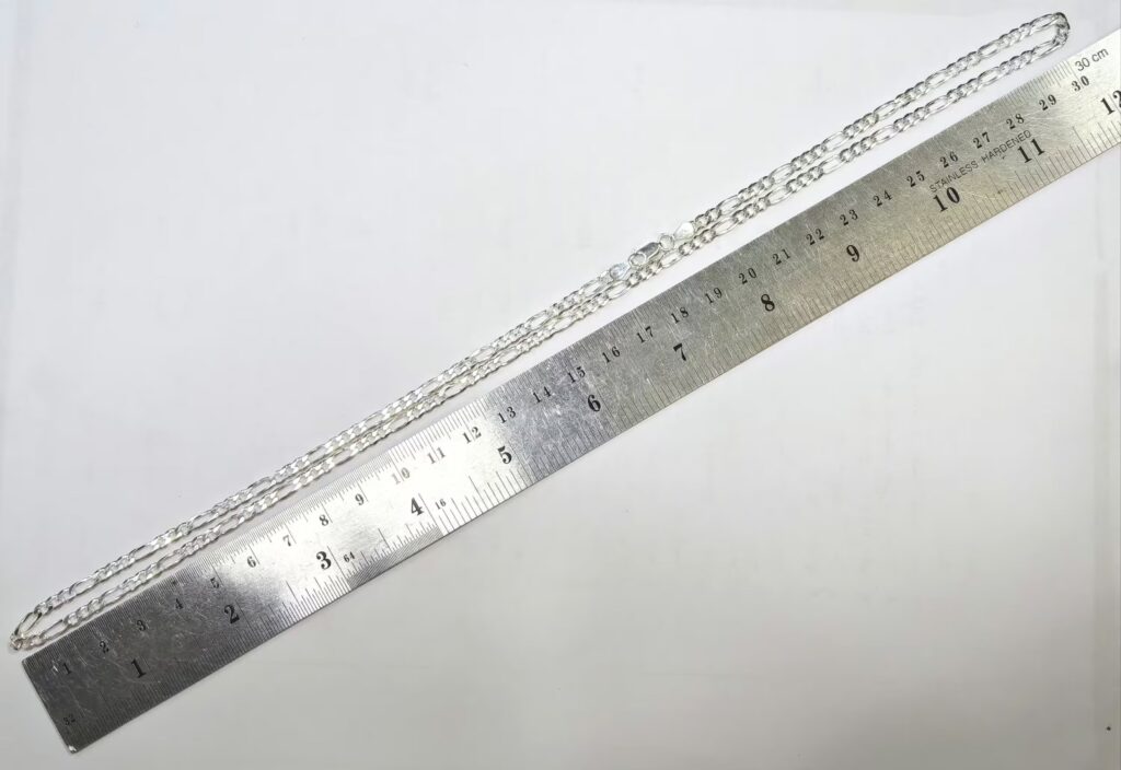สร้อยคอเงินแท้ 925 ลายฟิกาโร่ 3.5มิล ยาว 24นิ้ว 10.3กรัม