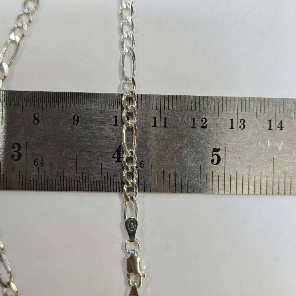 สร้อยคอเงิน 925 ลายฟิกาโร่ 4มิล ยาว24นิ้ว 12กรัม
